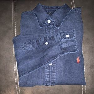 Custom Fit men’s L/S Ralph Lauren Linen Button up